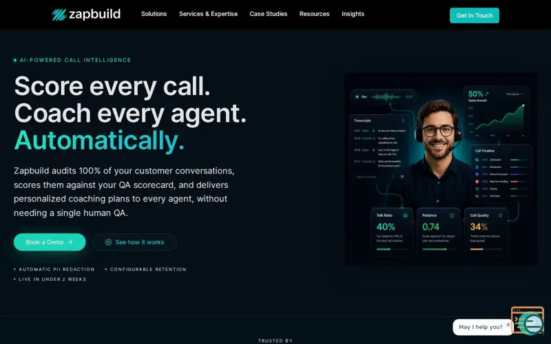 Screenshot of Zapbuild Smart Intelligence, a launch using ThreatMate