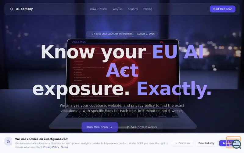 Screenshot of EU ACT Guard