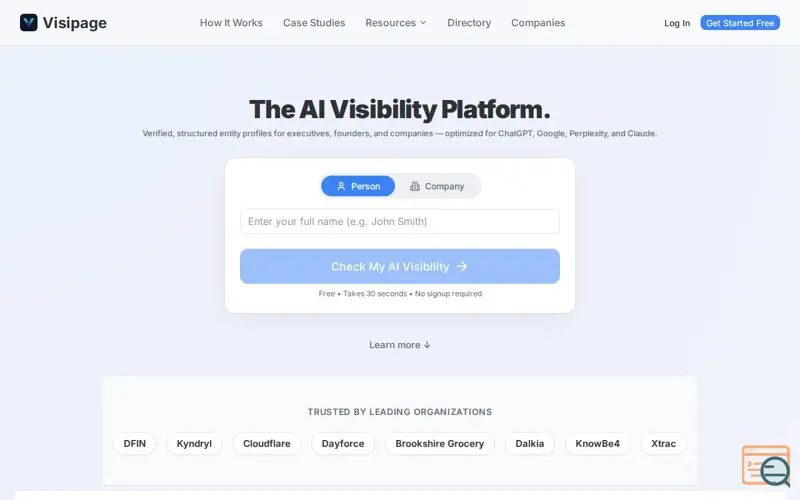 Screenshot of Visipage