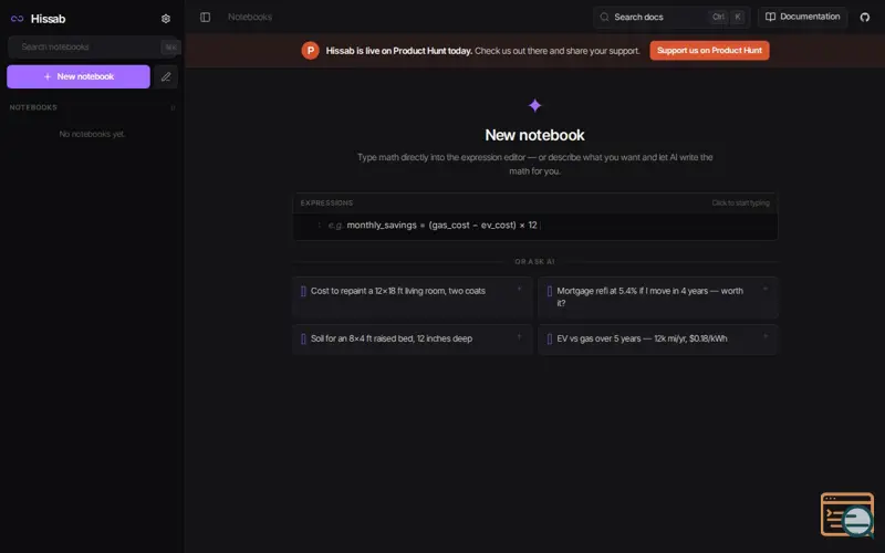 Screenshot of Hissab