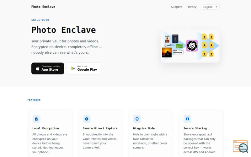 Screenshot of Photo Enclave — Private Photo Vault