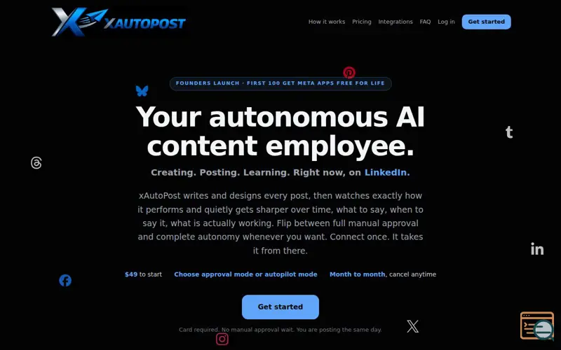 Screenshot of xAutoPost