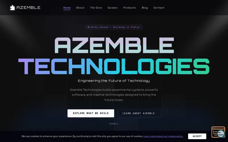 Screenshot of Azemble Technologies