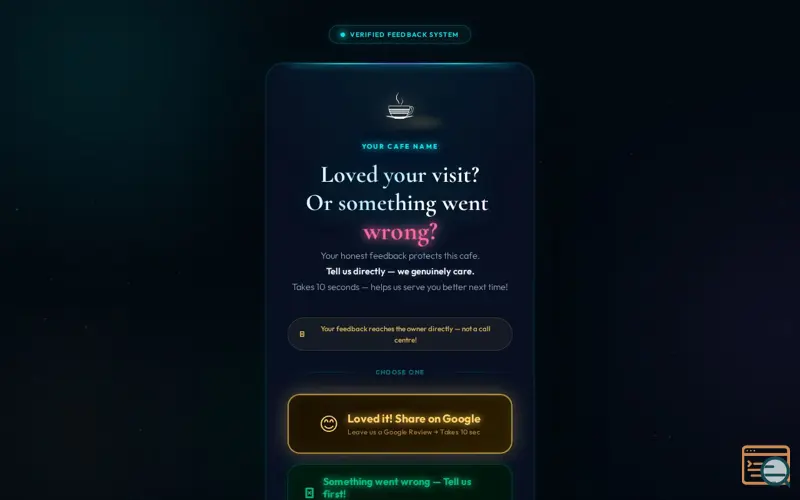 Screenshot of ReviewShield AI — Prevent your Revenue