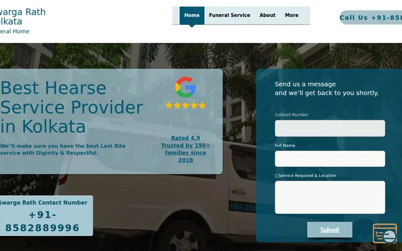 Screenshot of Swarga Rath Kolkata