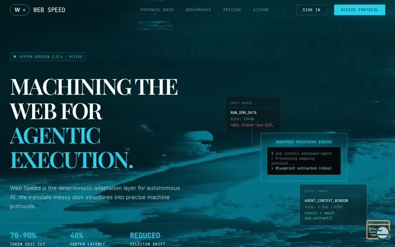 Screenshot of Web Speed