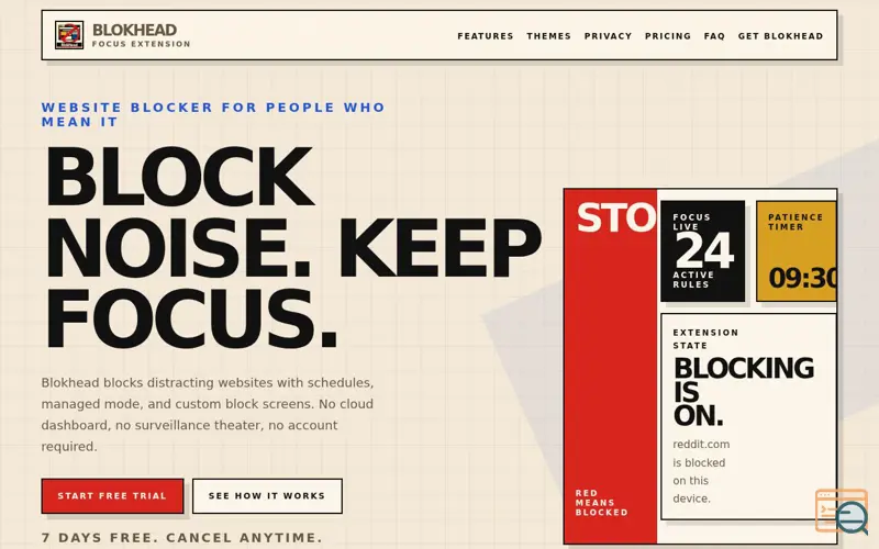 Screenshot of BlokHead