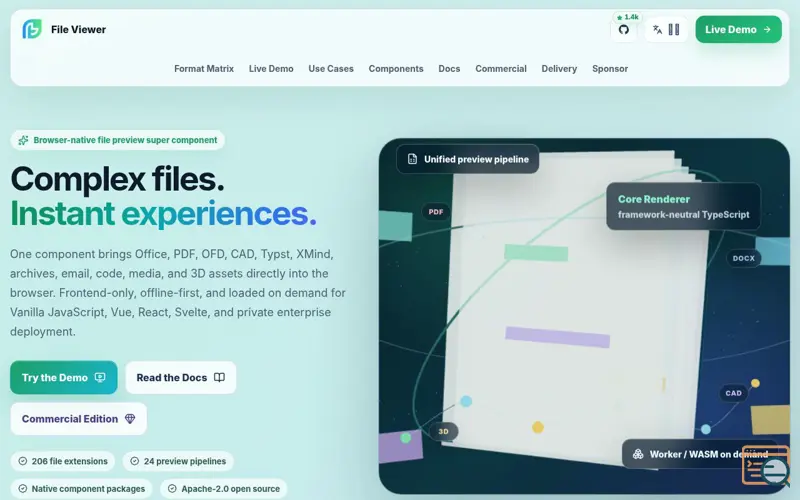 Screenshot of Flyfish File Viewer