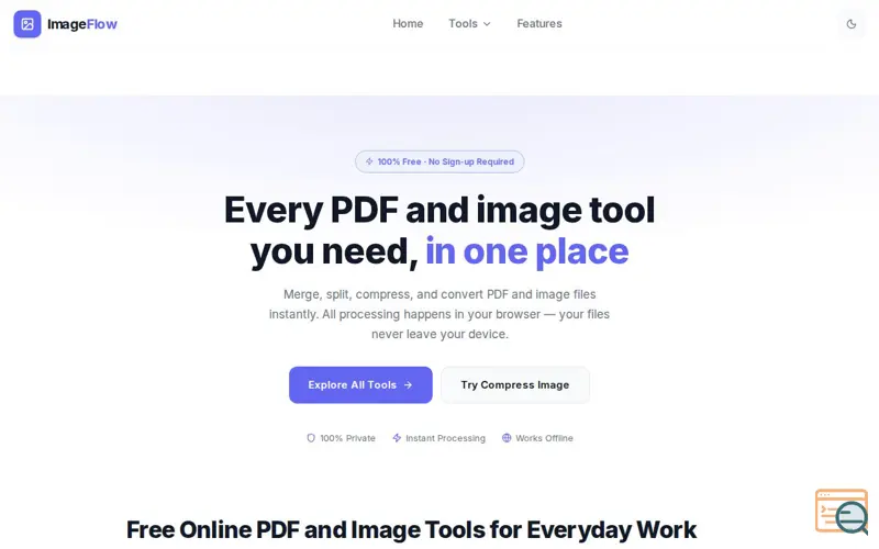 Screenshot of ImageFlow