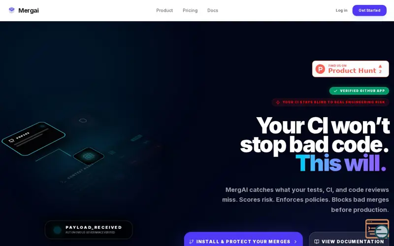 Screenshot of MergAI
