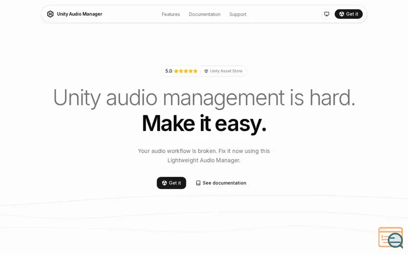 Screenshot of Unityaudiomanager