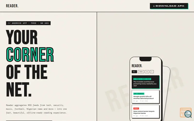Screenshot of Reader - Get news quickly