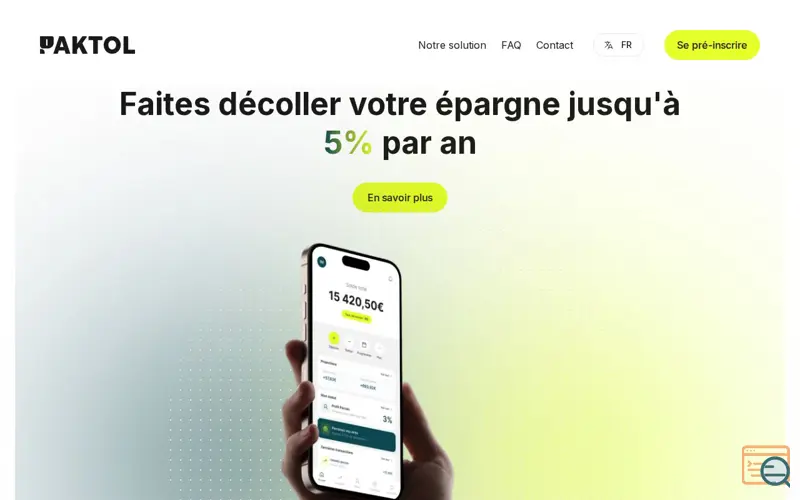 Screenshot of Paktol, a launch using Privy