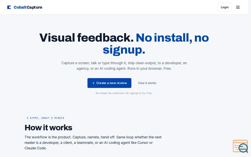 Screenshot of Cobalt Capture