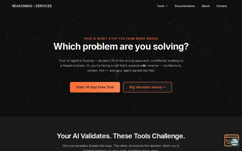 Screenshot of Reasoning.Services