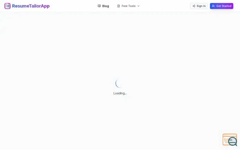 Screenshot of AI Resume Builder