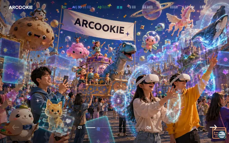 Screenshot of ARCOOKIE, a launch using WhoIsDomain Korea