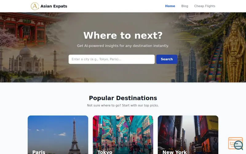 Screenshot of Asianexpats