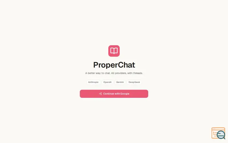 Screenshot of ProperChat