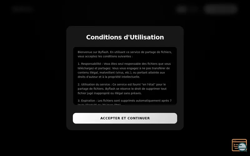 Screenshot of Byflash