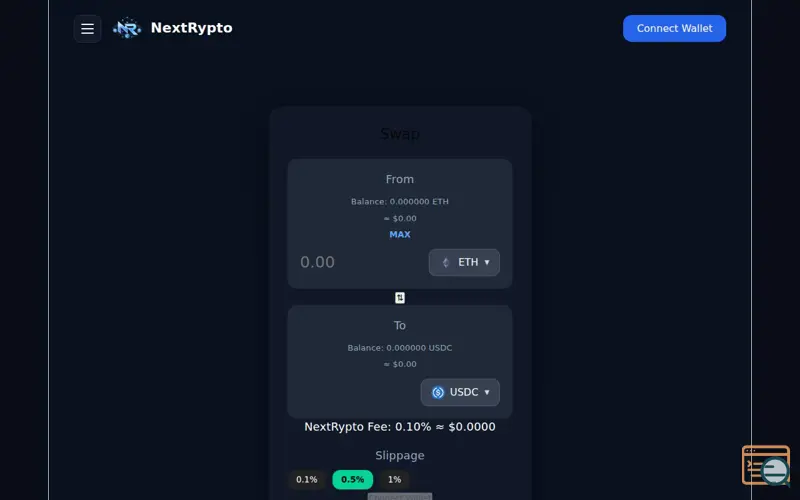 Screenshot of NR, a launch using Reown AppKit