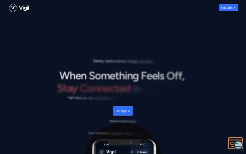 Screenshot of Vigil — Personal Safety