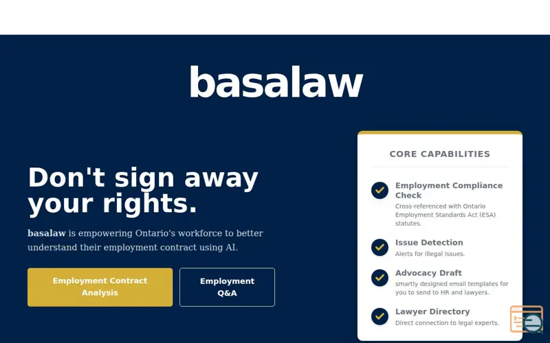 Screenshot of Basalaw