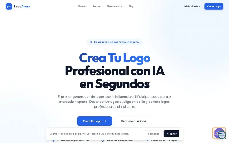 Screenshot of LogoAhora