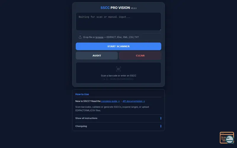 Screenshot of SSCC Pro Vision