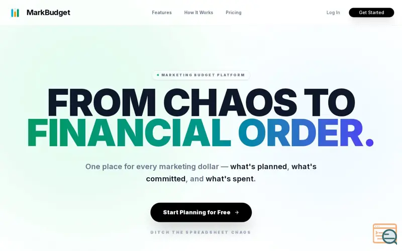 Screenshot of MarkBudget