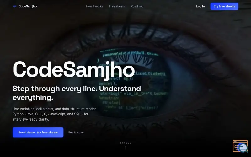 Screenshot of CodeSamjho