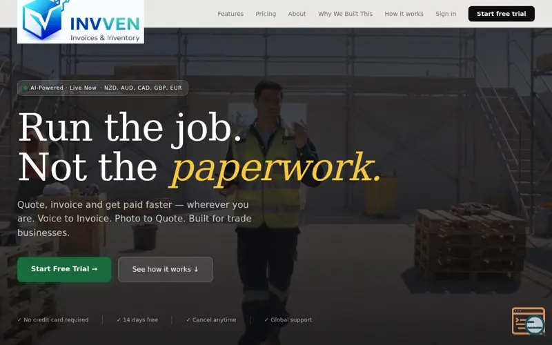 Screenshot of Invven
