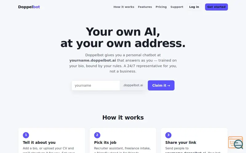 Screenshot of Doppelbot