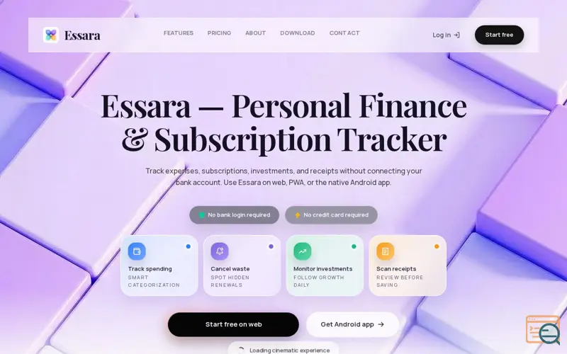Screenshot of Essara – Finance Tracker