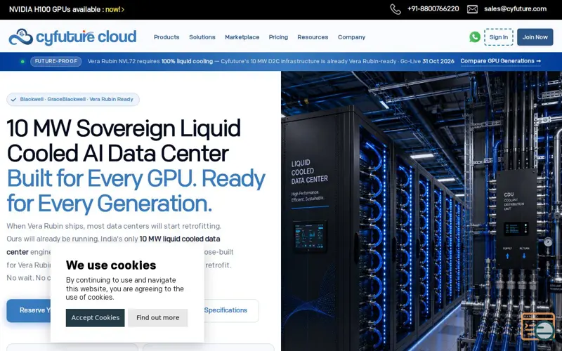 Screenshot of 10MW Liquid Cooled AI Data Center 