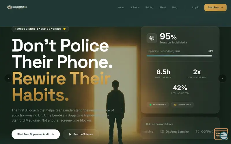 Screenshot of Digital Detox Engine