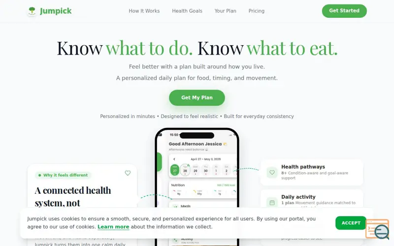 Screenshot of Jumpick