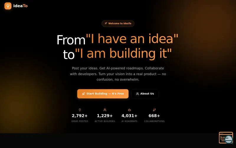 Screenshot of ideaTo