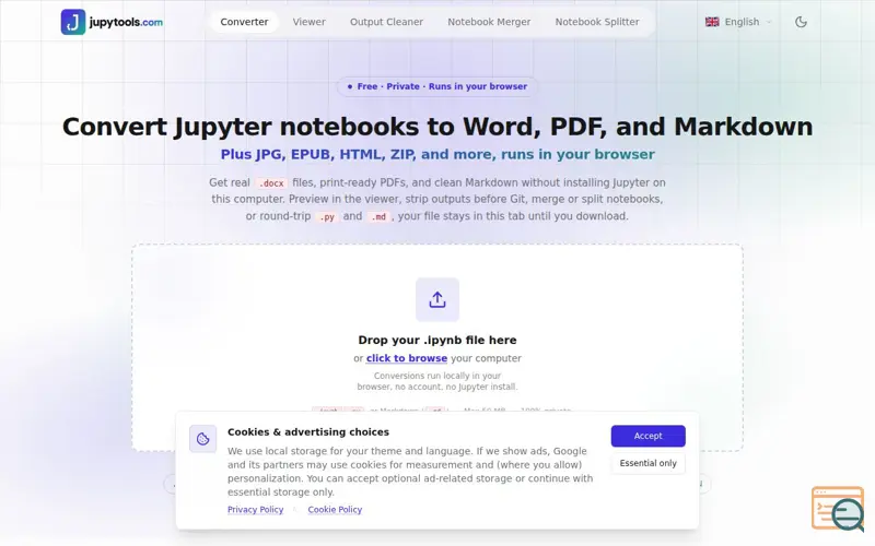Screenshot of Jupy Tools