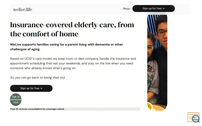 Screenshot of WeLiveLife