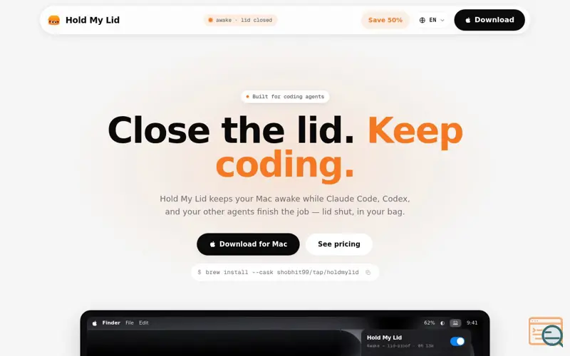 Screenshot of Hold My Lid