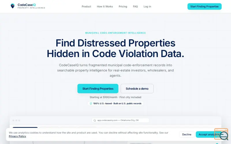 Screenshot of CodeCaseIQ