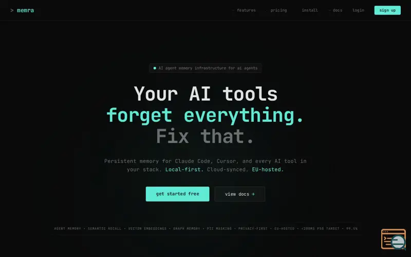 Screenshot of Memra