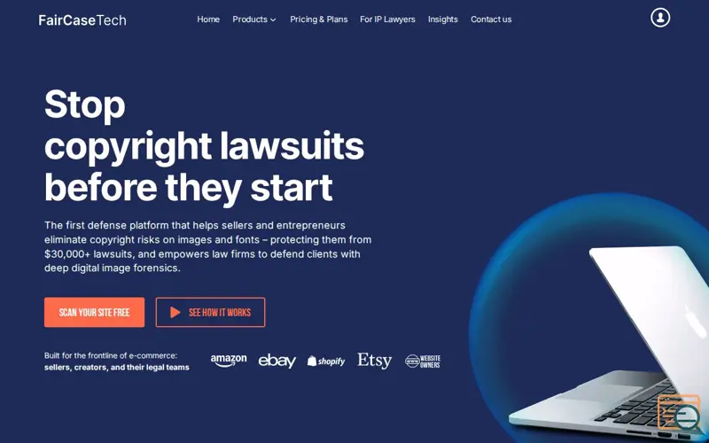 Screenshot of FairCaseTech