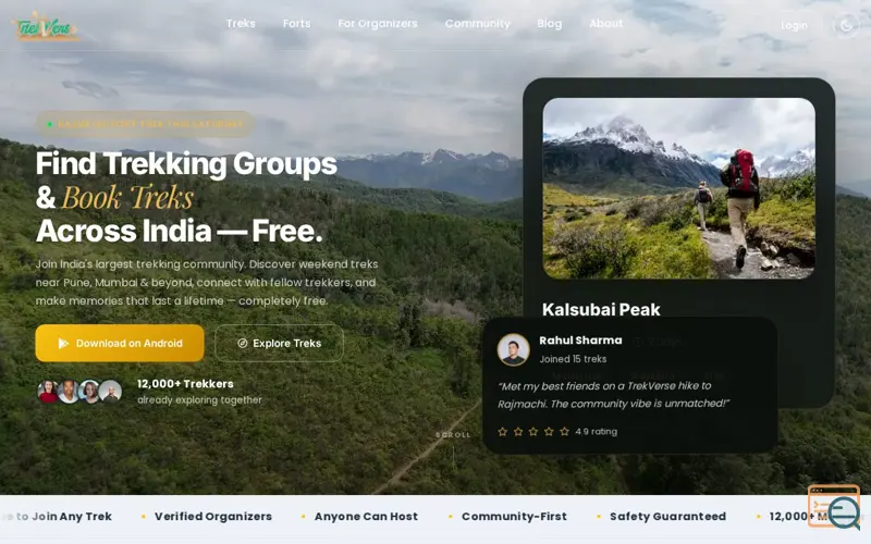 Screenshot of TrekVerse - Treks & Hikes 