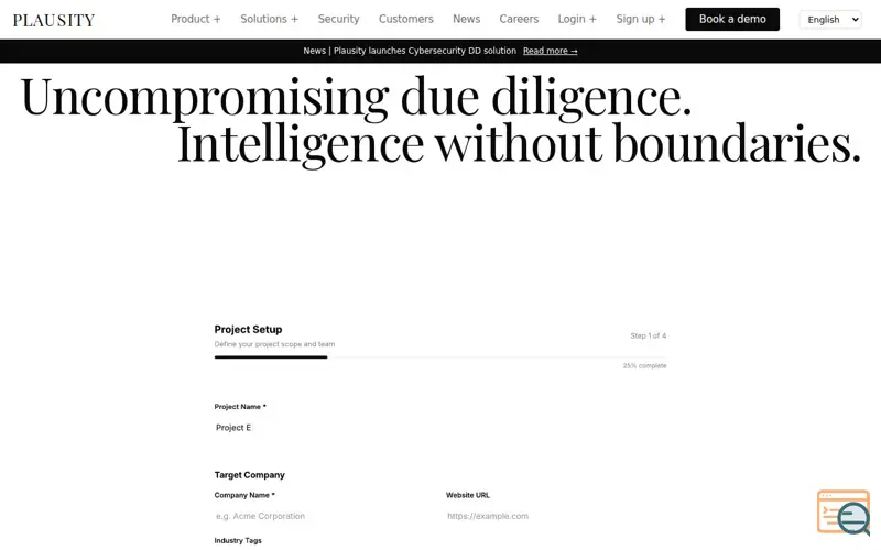Screenshot of PLAUSITY