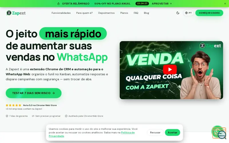 Screenshot of Zapext