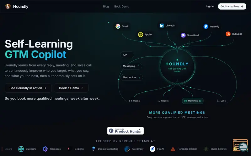 Screenshot of Houndly