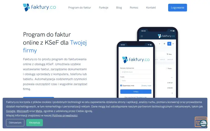 Screenshot of Faktury.co