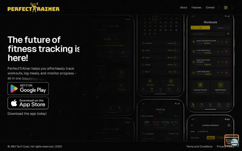 Screenshot of PerfectTrAIner